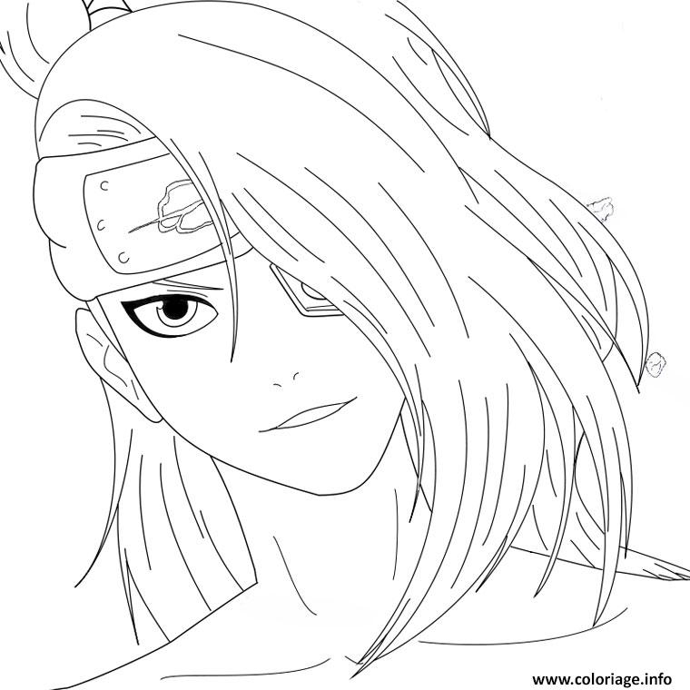 Coloriage Manga Naruto 194 Dessin Naruto À Imprimer pour Coloriage Naruto Facile,