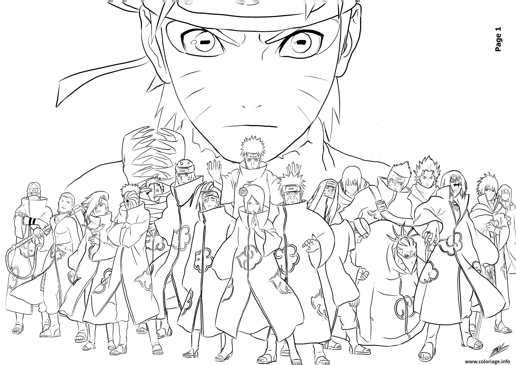 Coloriage Manga Naruto 196 Dessin Naruto À Imprimer pour Dessin Naruto Difficile