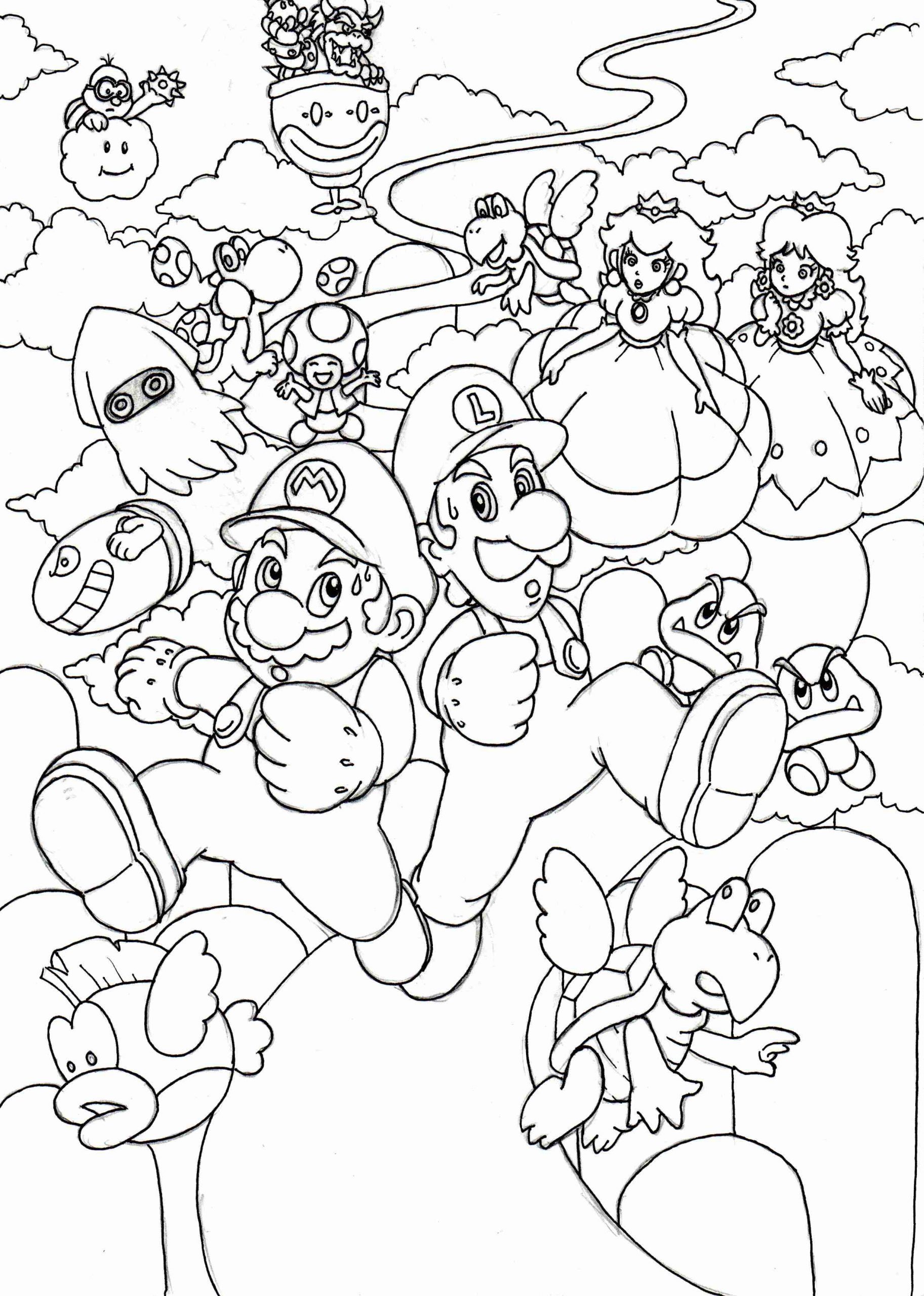 Coloriage Mario 3D World - Dessin Et Coloriage encequiconcerne Coloriage Dessin Mario