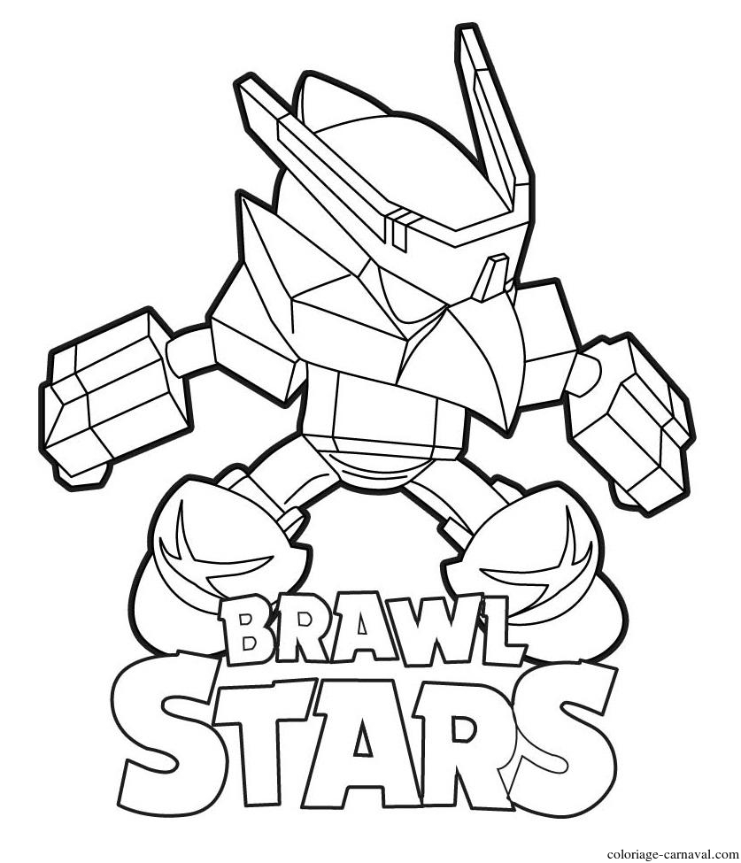 Coloriage Mech Crow Brawl Stars Dessin Gratuit - Coloriage encequiconcerne Coloriage Brawl Stars