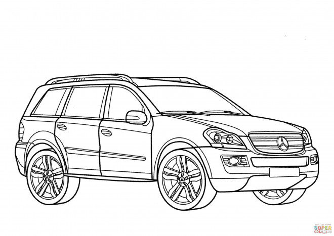 Coloriage Mercedes 4X4 À Colorier Dessin Gratuit À Imprimer intérieur 4X4 Dessin A Colorier