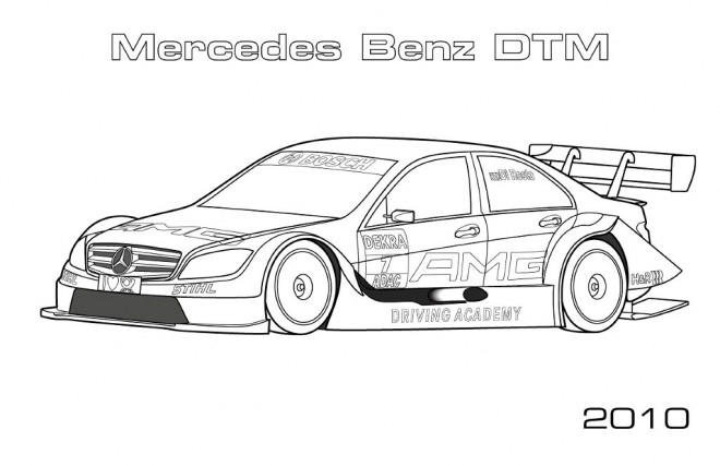 Coloriage Mercedes Benz Dtm Dessin Gratuit À Imprimer encequiconcerne 4*4 A Colorier