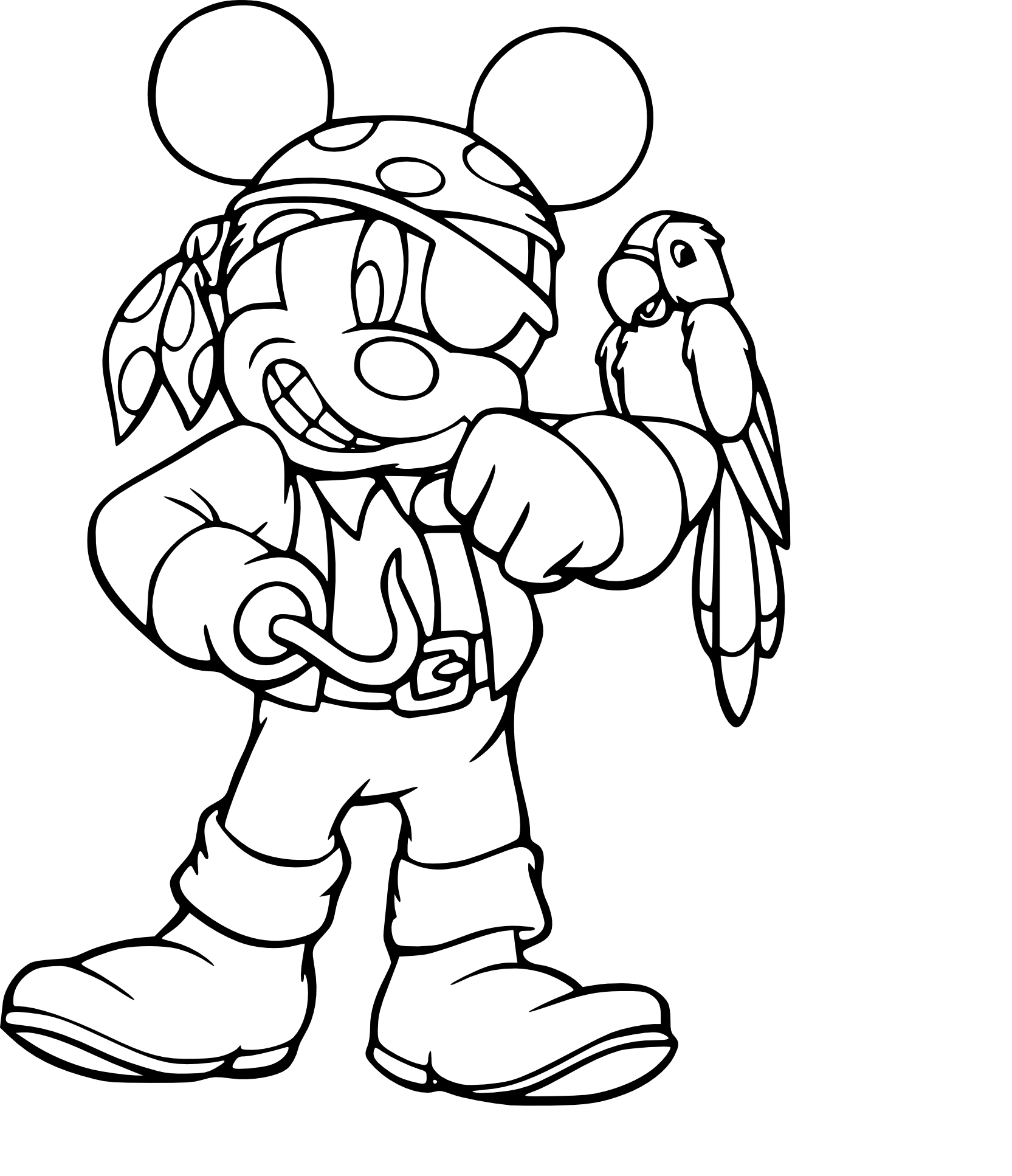 Coloriage Mickey Pirate Gratuit À Imprimer dedans Dessin Animé Coloriage A Imprimer