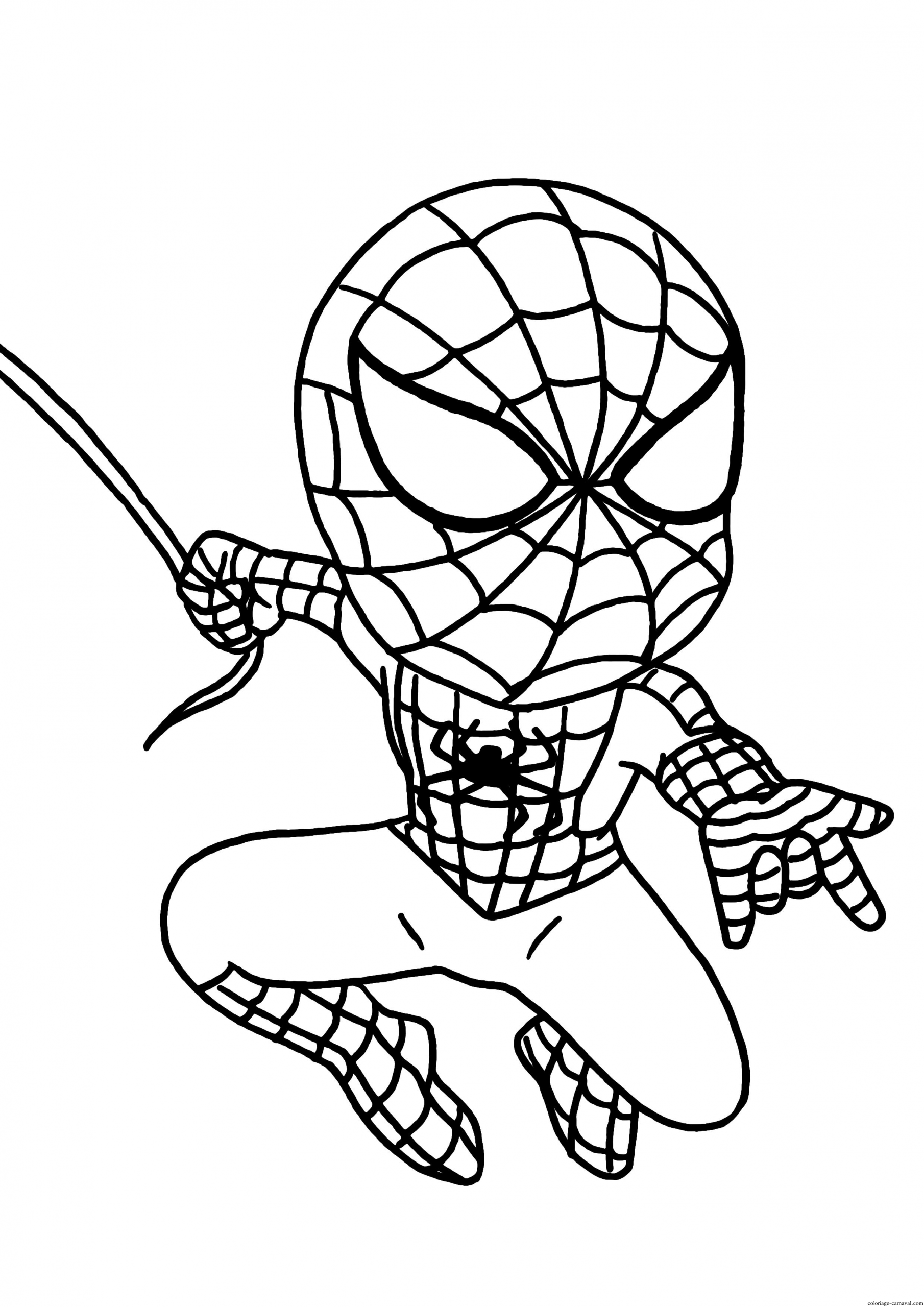 Coloriage Mini Spider Man 2017 Figurine Dessin Gratuit à Coloriage Spider-Man,