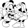 Coloriage Minnie Kissing Mickey Dessin Noel Disney À Imprimer dedans Coloriage Minnie Mouse,
