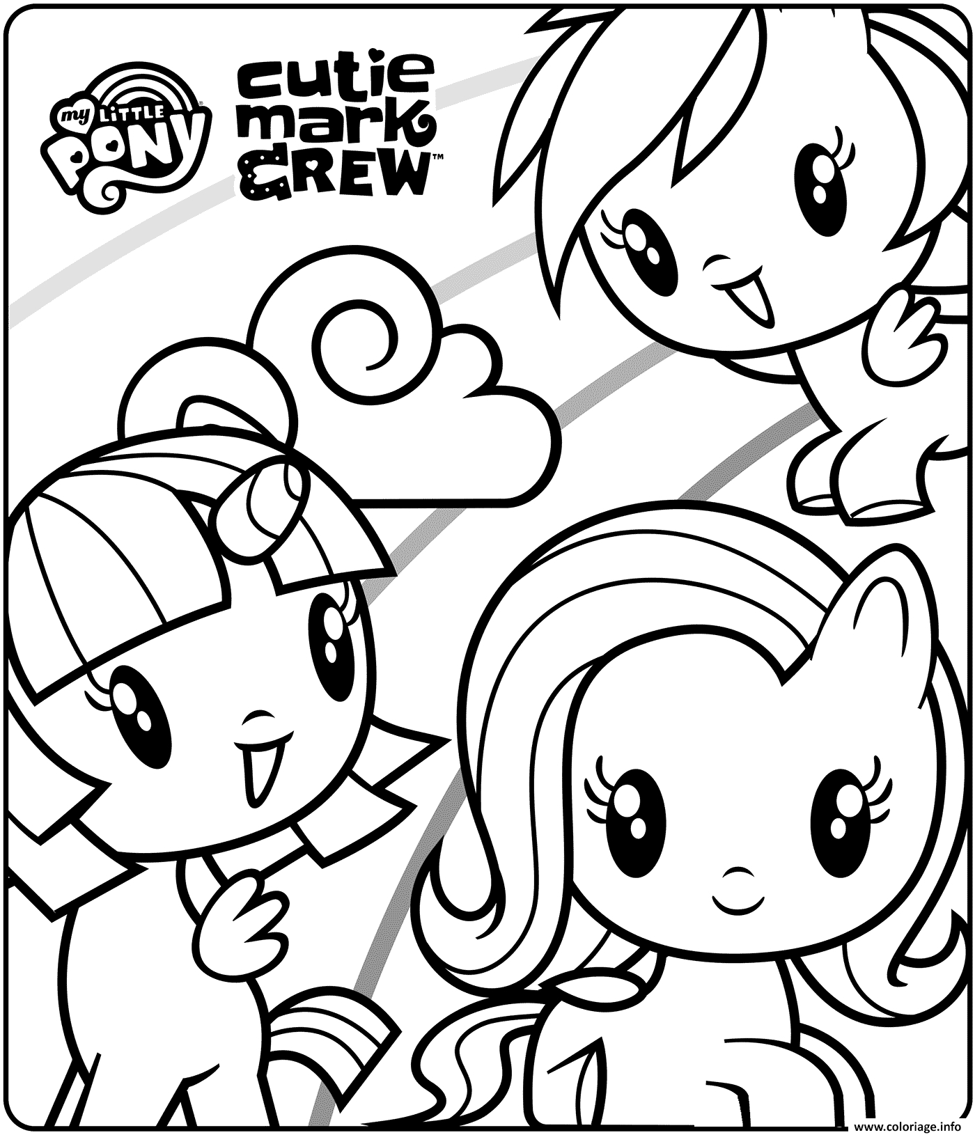 Coloriage Mlp Cutie Mark Crew Dessin Cutie Mark Crew À encequiconcerne Coloriage Dessin Twilight Facile