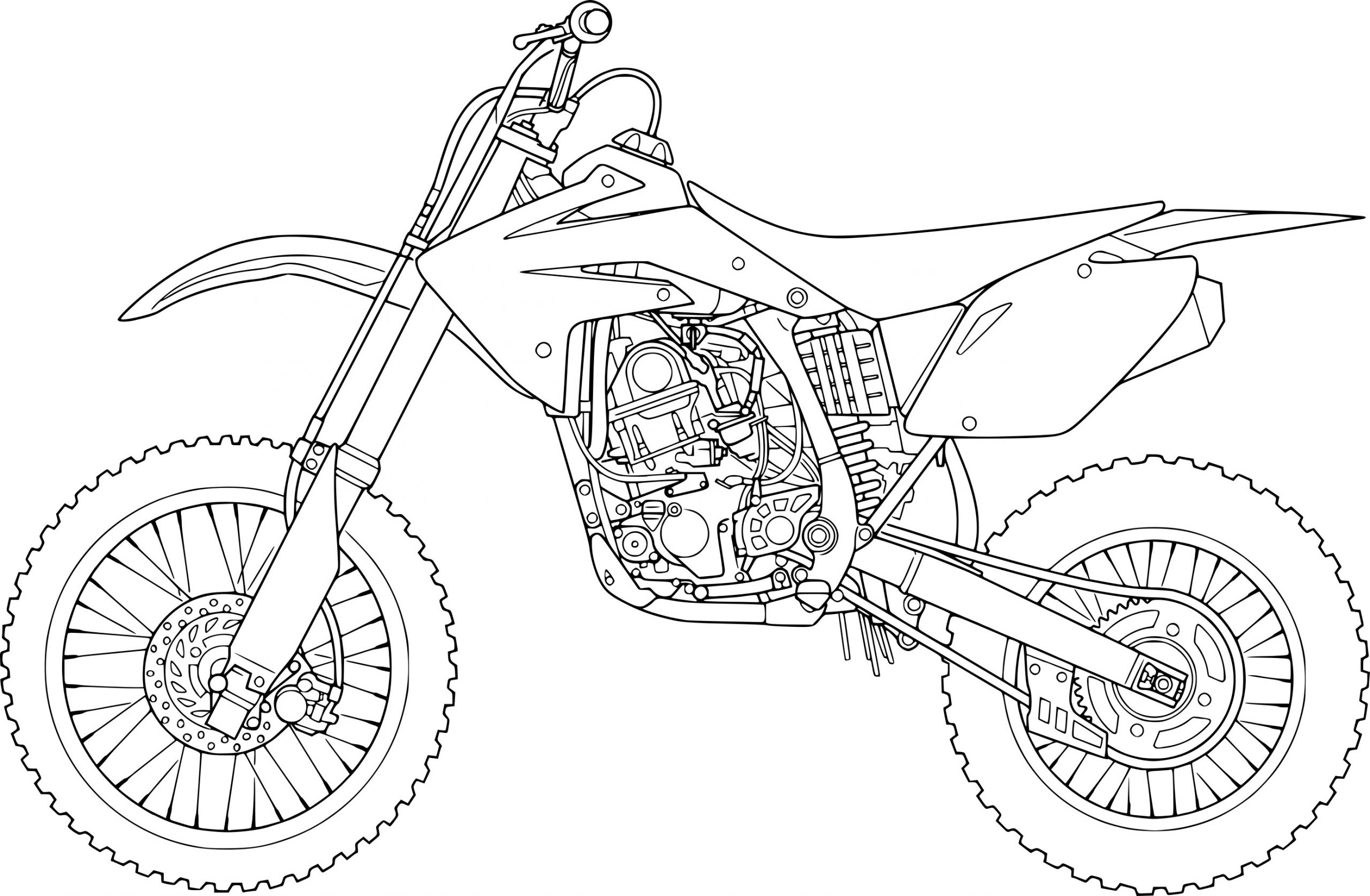 Coloriage Moto Cross À Imprimer Sur Coloriages dedans Dessin Moto