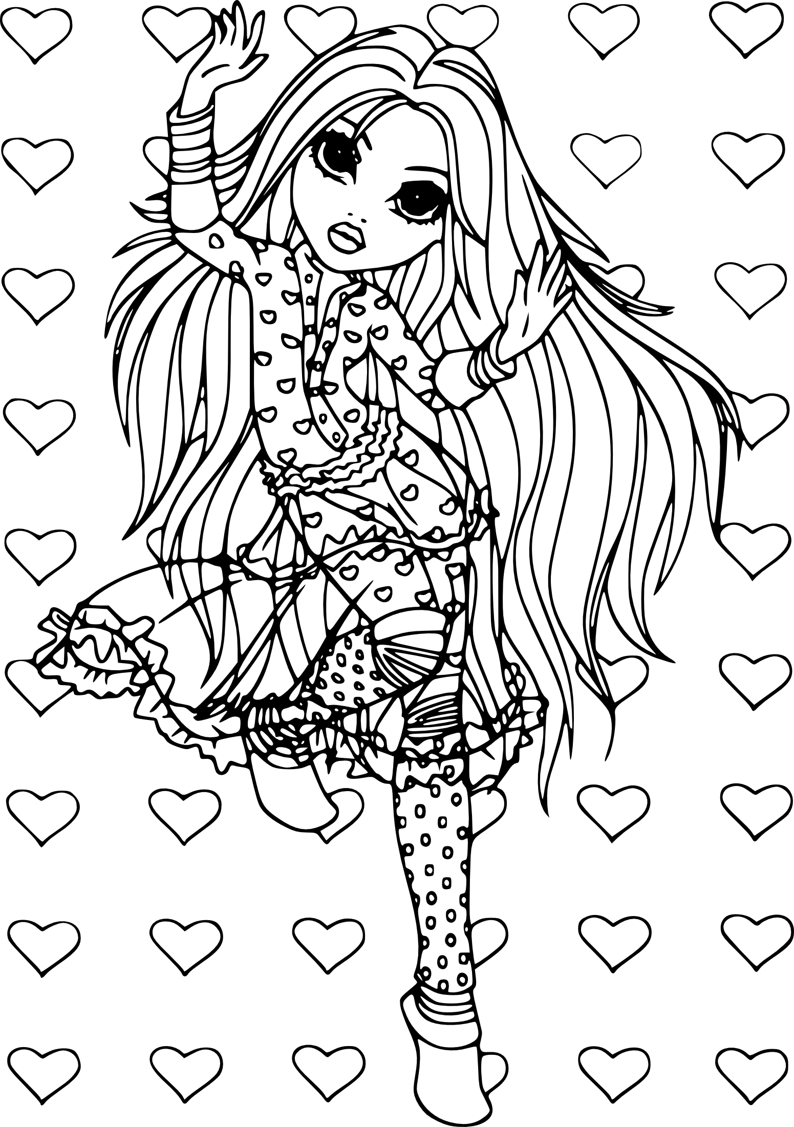 Coloriage Moxie Girlz Gratuit À Imprimer tout N À Colorier