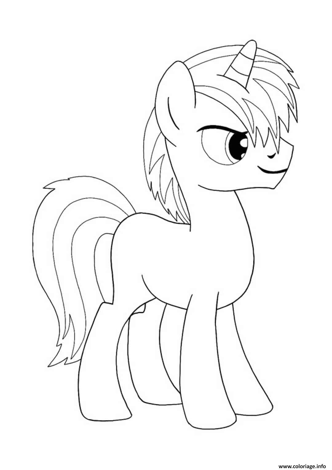 Coloriage My Little Pony Licorne Masculin Dessin Licorne À intérieur Coloriage Licorne Dessin A Imprimer Gratuit