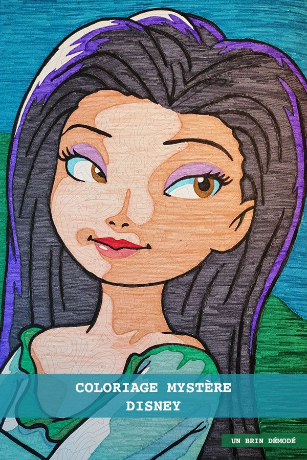 Coloriage Mystère Disney : Ondine - Clochette Et La Pierre tout Coloriages Mystères Disney,