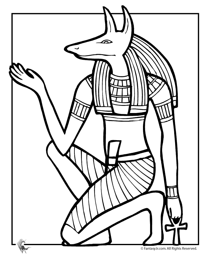 Coloriage Mythologie Égyptienne #111147 (Dieux Et Déesses tout Coloriage Dessin Egypte