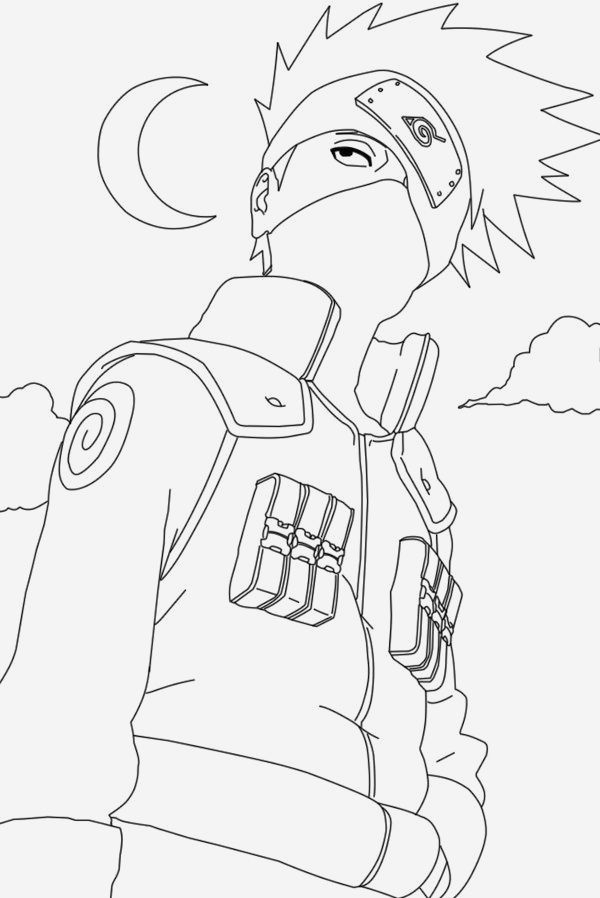 Coloriage Naruto Et Kakashi - Coloriages Gratuits | Naruto encequiconcerne Coloriage Naruto Facile,