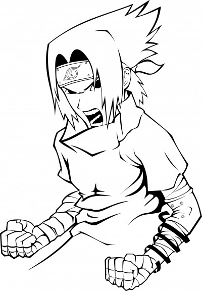 Coloriage Naruto Sasuke À Imprimer serapportantà Dessin Naruto Difficile