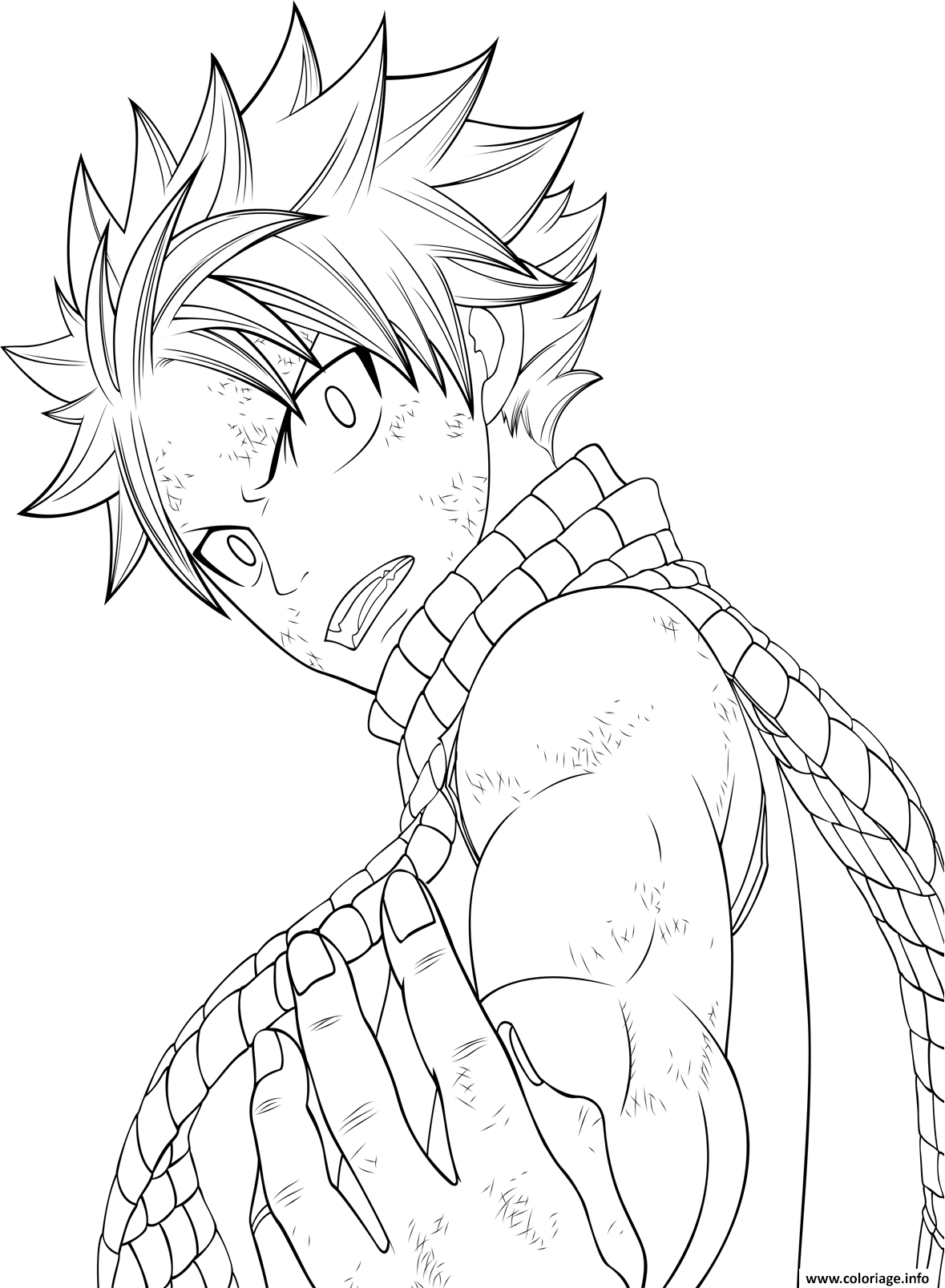 Coloriage Natsu 17533 Dessin Fairy Tail À Imprimer concernant Coloriage Dessin Animé À Imprimer