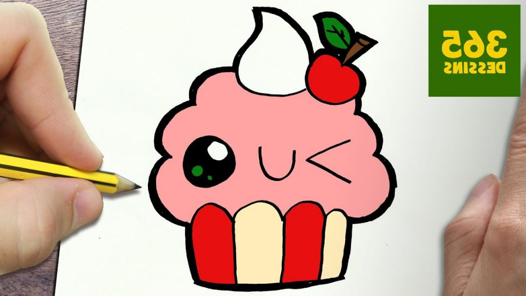 Coloriage Noel Kawaii Beau Photos Ment Dessiner Cupcake tout Dessin Kawaii Noël,