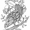 Coloriage Oiseau Mandala Toucan Zentangle Adulte Dessin serapportantà Coloriage À Imprimer 4X4
