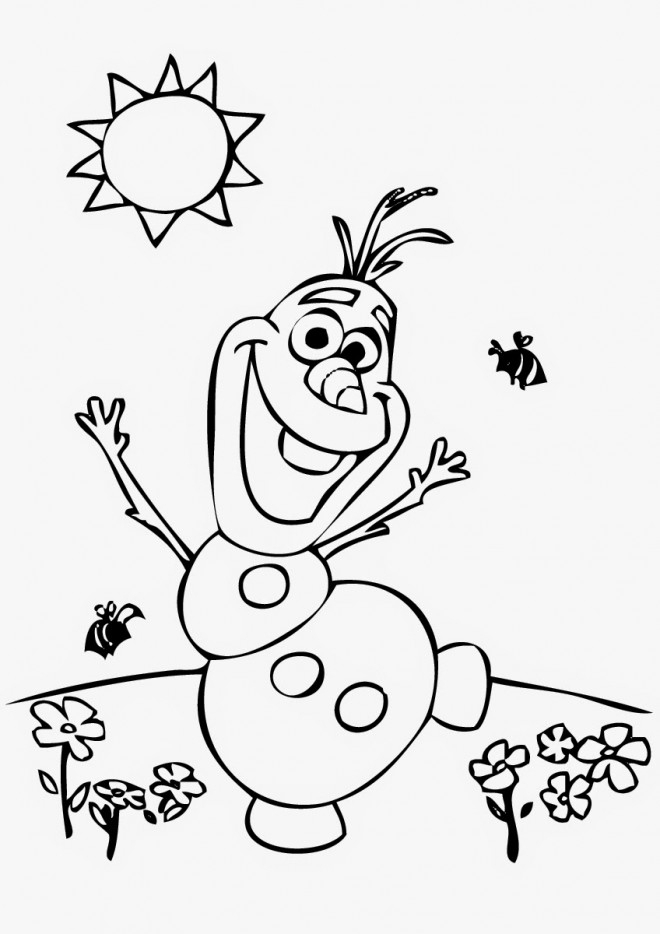 Coloriage Olaf Gratuit Dessin Gratuit À Imprimer avec Coloriage Olaf