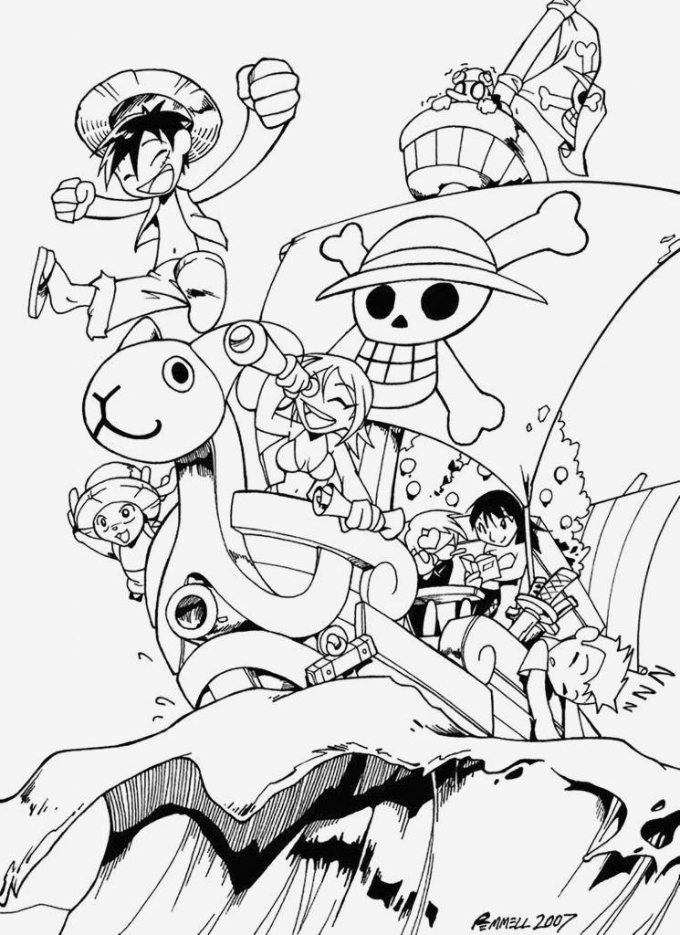 Coloriage One Piece A Imprimer Gratuit En 2020 | Coloriage concernant Dessin One Piece Facile