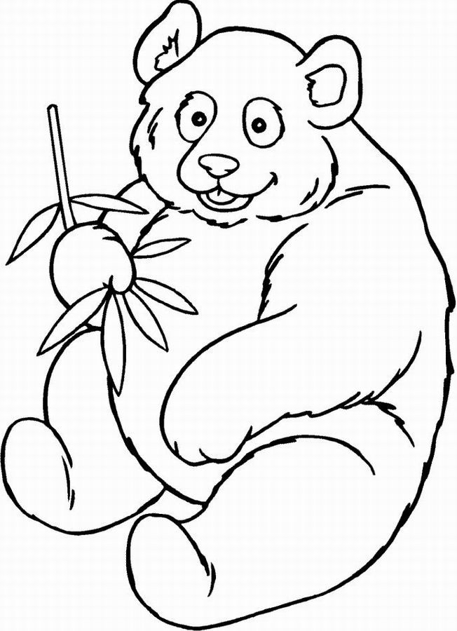 Coloriage Panda Souriant Dessin Gratuit À Imprimer à Coloriage Dessin Panda