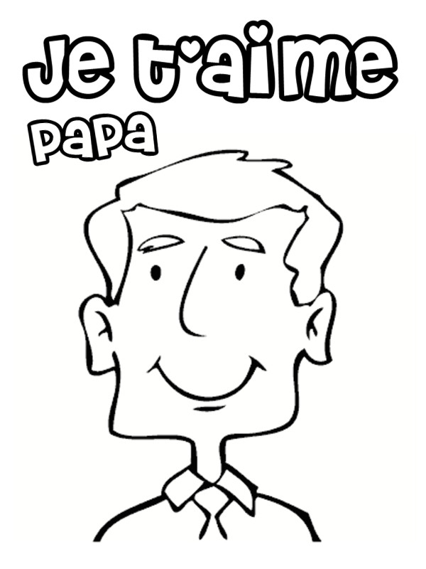 Coloriage Papa Couleur Dessin Gratuit À Imprimer encequiconcerne Photo De Dessin A Colorier