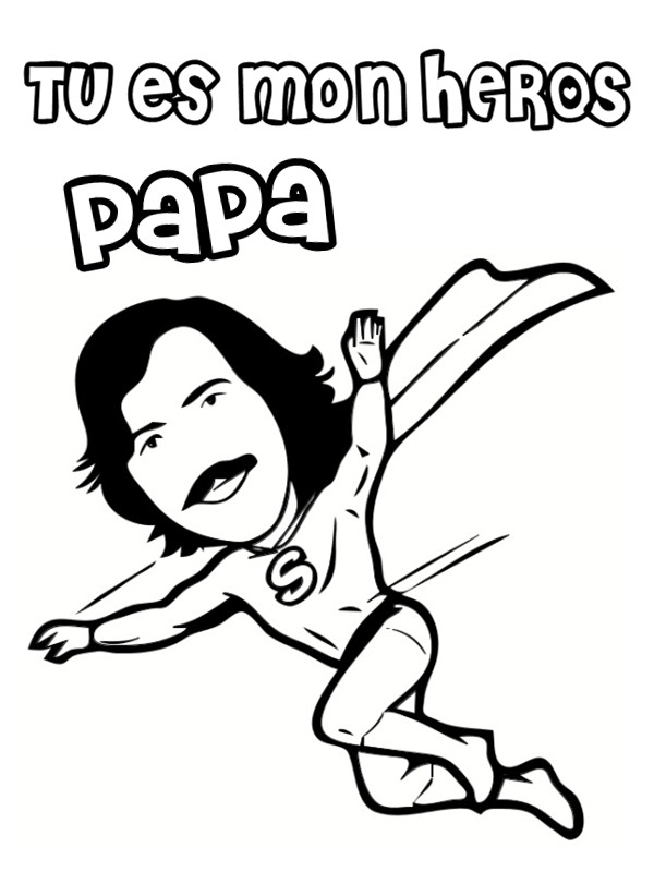 Coloriage Papa Gratuit À Imprimer Liste 20 À 40 tout Coloriage Bonne Fete Papa