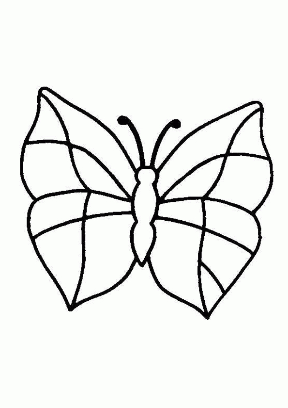 Coloriage Papillon 5 Sur Hugolescargot pour Coloriage Dessin Papillon