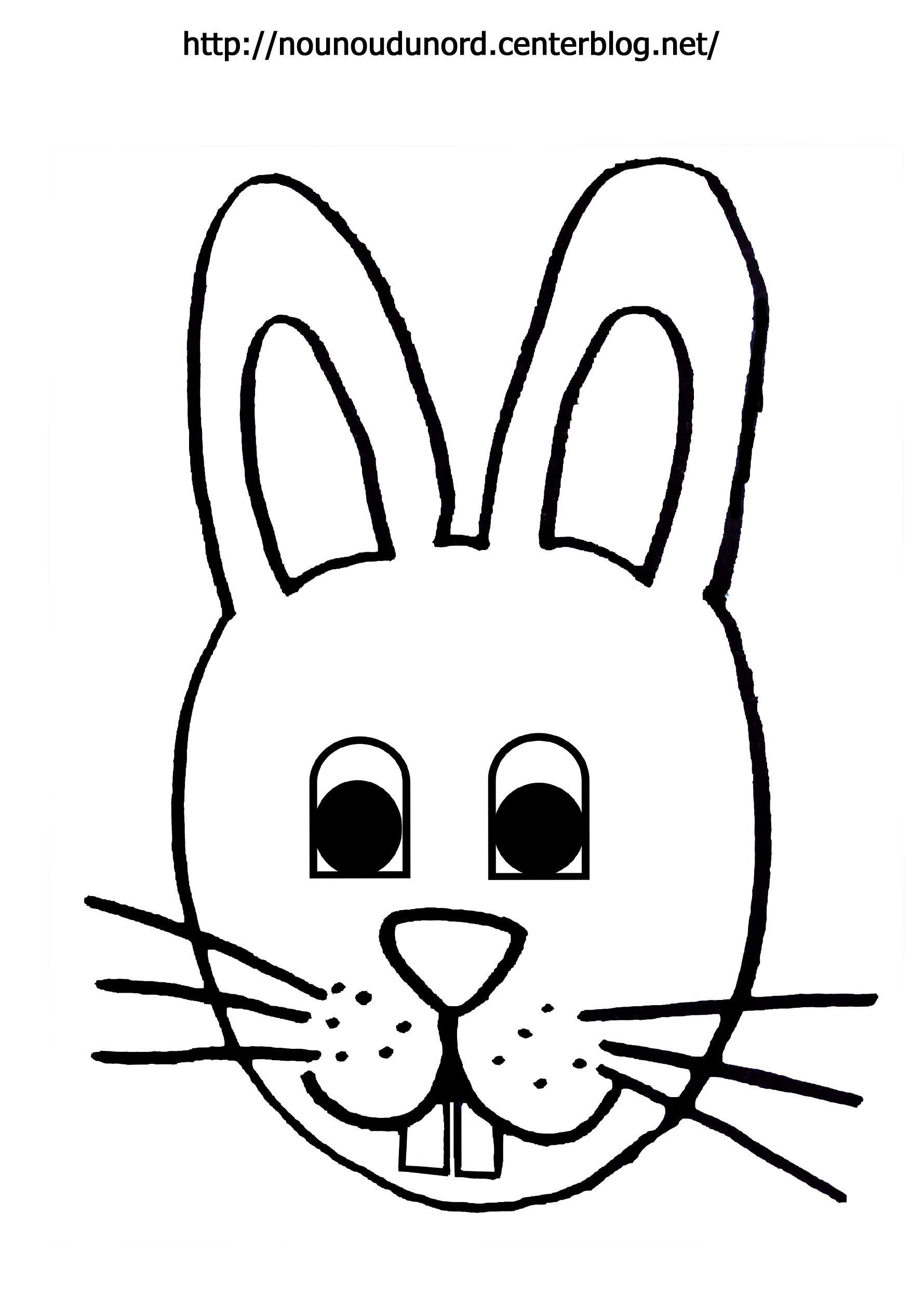 Coloriage Paques Lapin dedans Coloriage Dessin Lapin