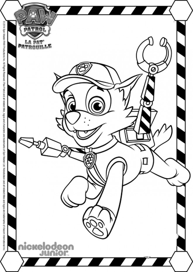 Coloriage Pat Patrouille 3 Gratuit À Imprimer En Ligne pour Coloriage Dessin Animé Pat Patrouille