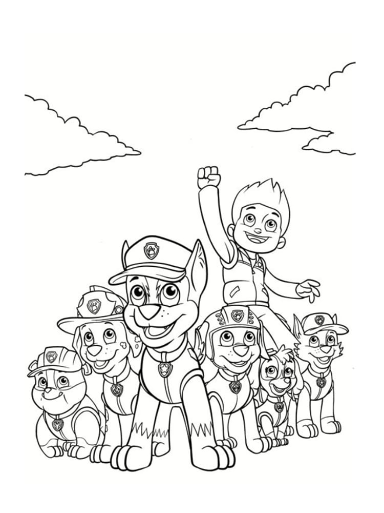 Coloriage Pat Patrouille : 30 Dessins À Imprimer destiné Coloriage 3 Ans Pat Patrouille