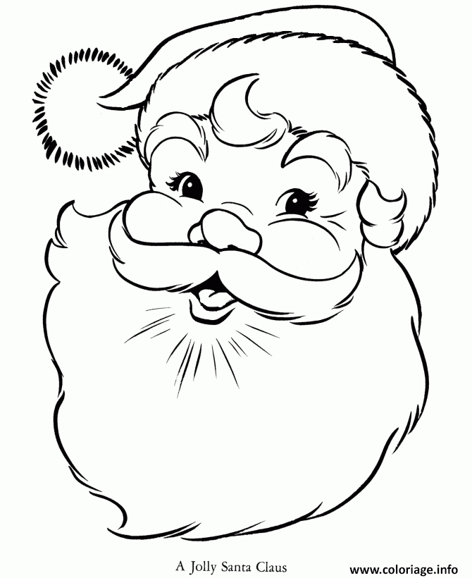 Coloriage Pere Noel 2 Dessin Pere Noel À Imprimer tout Coloriage Noël,