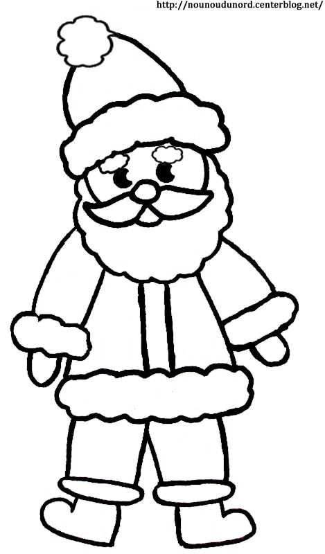 Coloriage Père Noël Pour Enfant Dessin Gratuit À Imprimer encequiconcerne Coloriage À Dessiner,