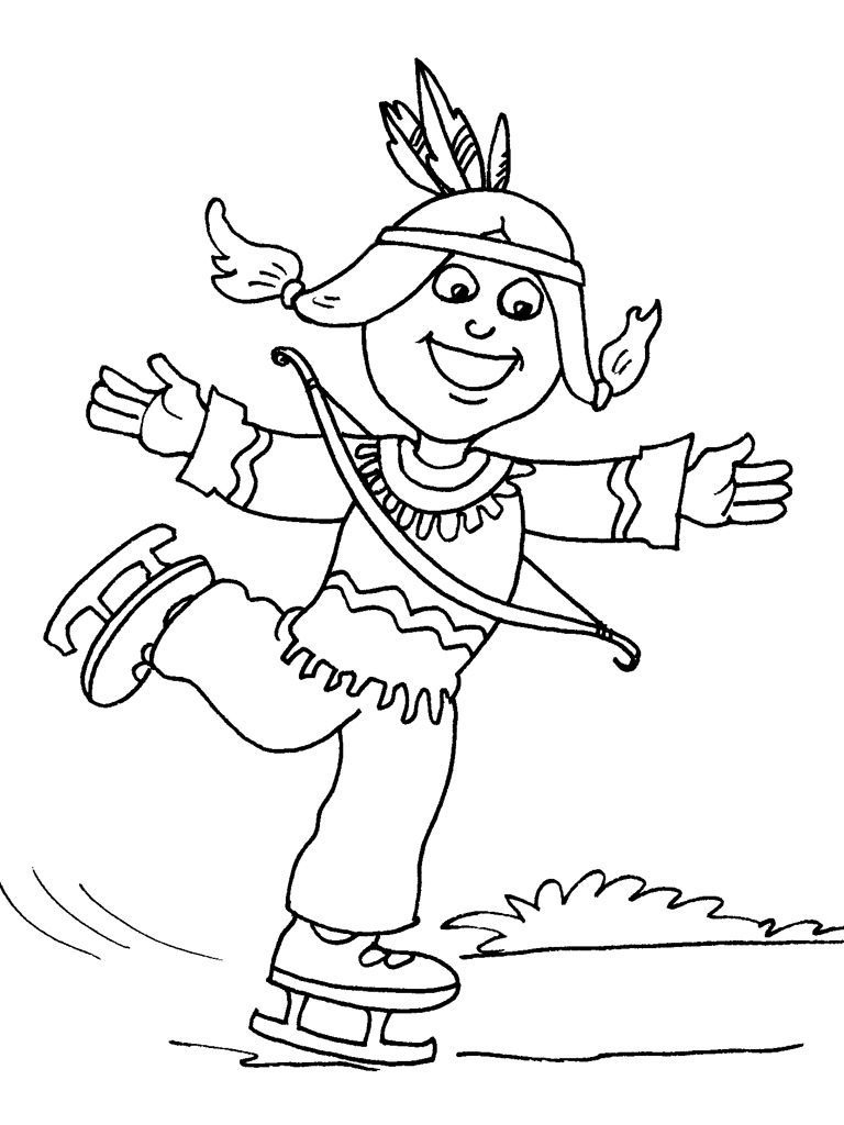 Coloriage Petit Indien 29 - Coloriage Enfants Garcons pour Coloriage Indien