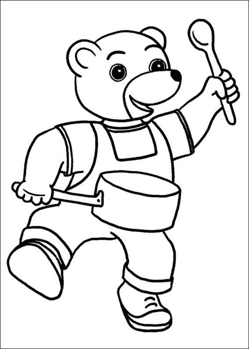 Coloriage - Petit Ours Brun dedans Coloriage Ours Dessin