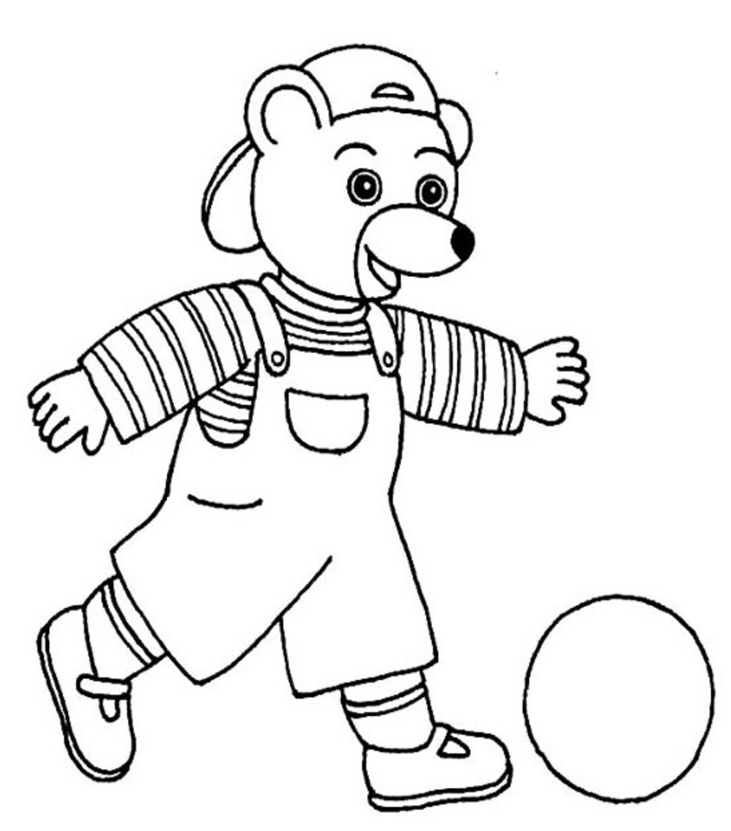 Coloriage Petit Ours Brun - Page 4 avec Coloriage Ours Dessin