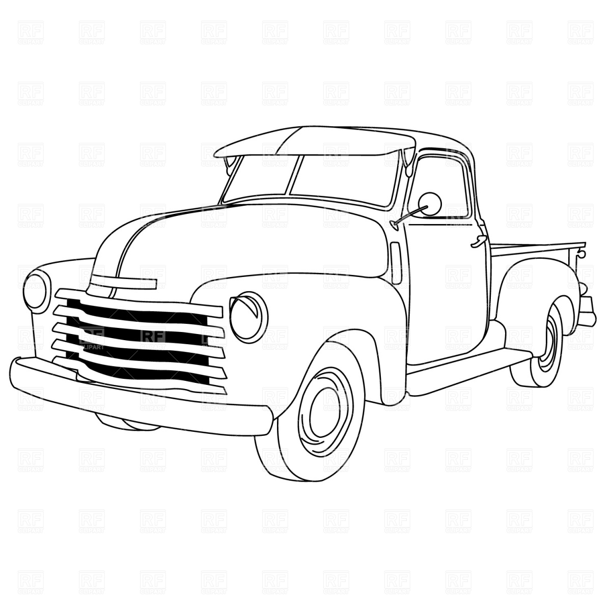 Coloriage Pick-Up #144331 (Transport) - Album De Coloriages dedans Dessin 4X4 Facile