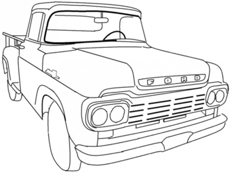 Coloriage Pick-Up #144468 (Transport) - Album De Coloriages serapportantà Dessin 4X4 Facile