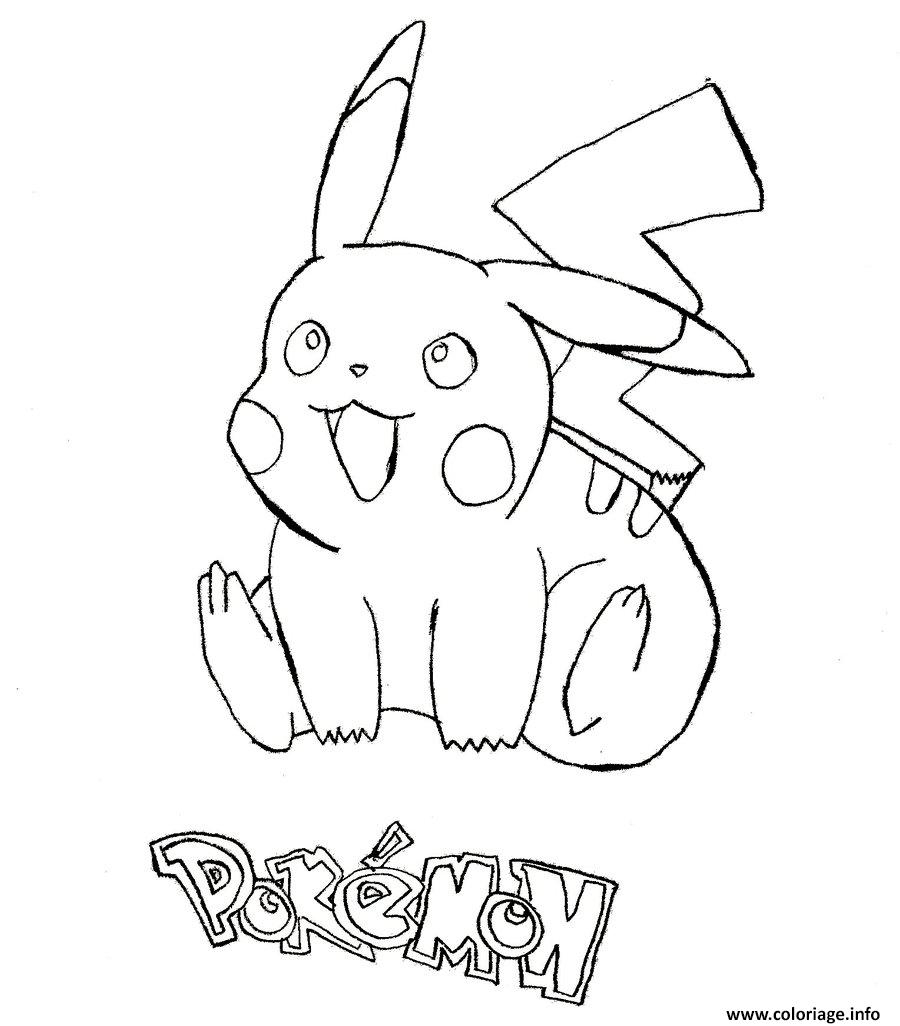 Coloriage Pikachu 168 Dessin Pikachu À Imprimer serapportantà Coloriage Dessin Pikachu