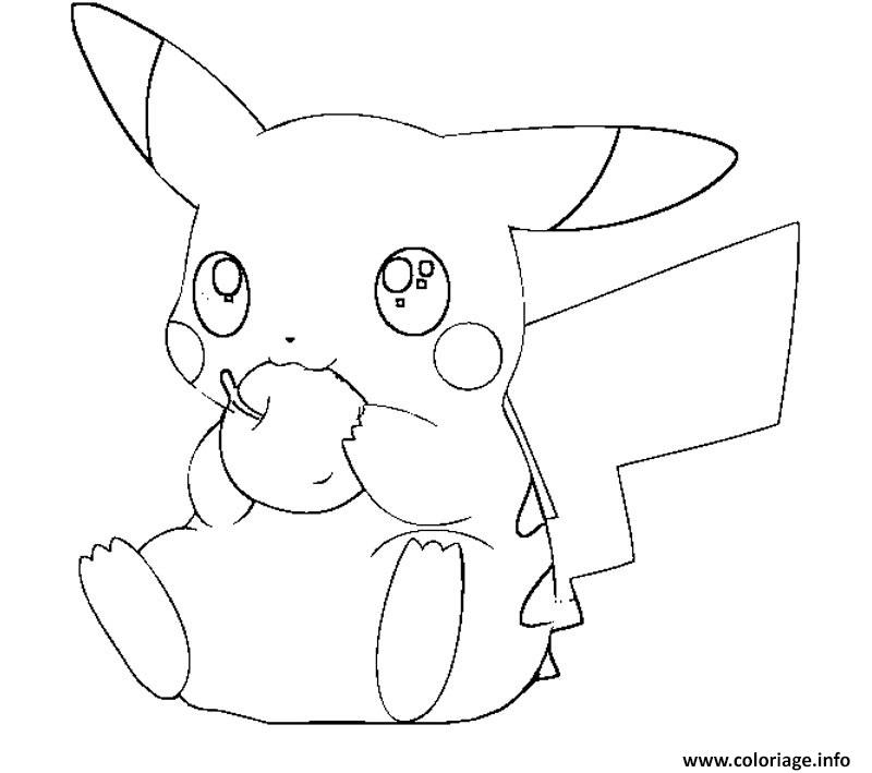 Coloriage Pikachu 69 Dessin Pikachu À Imprimer tout Coloriage Dessin Pikachu