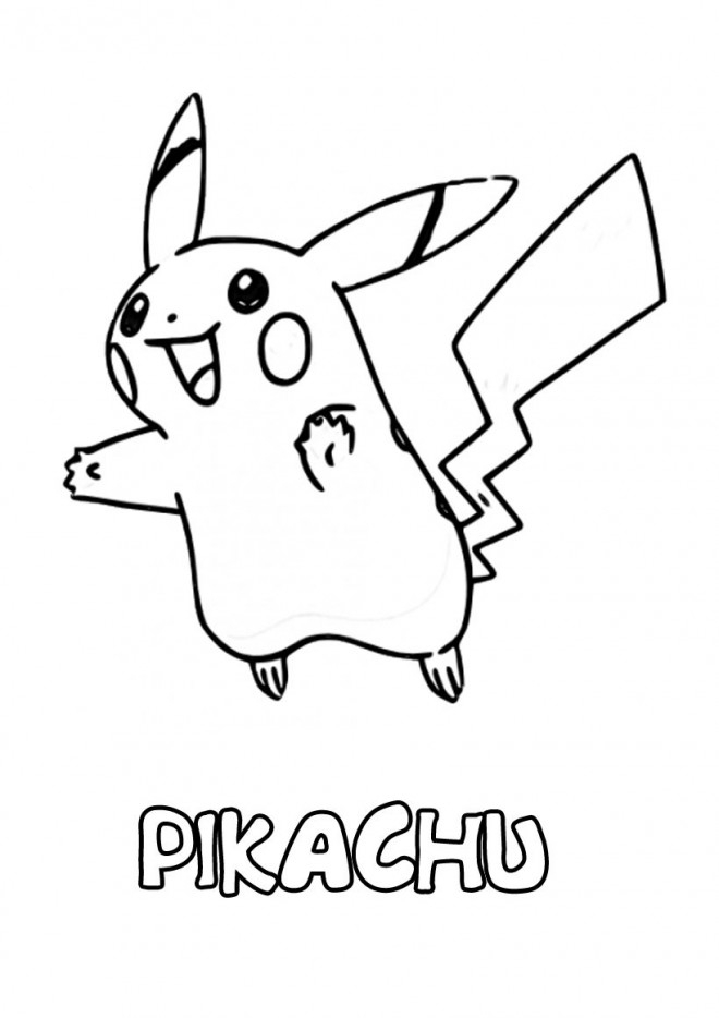 Coloriage Pikachu À Découper Dessin Gratuit À Imprimer avec À Dessiner Pikachu,