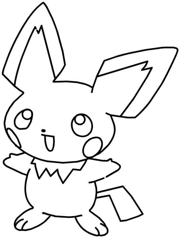 Coloriage Pikachu Gratuit À Imprimer concernant Coloriage Comment Dessiner Pikachu