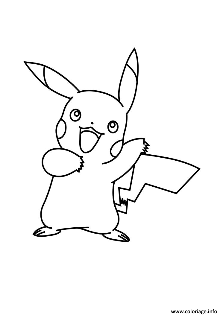 Coloriage Pikachu Pokemon Xy Dessin Pikachu À Imprimer serapportantà À Dessiner Pikachu,