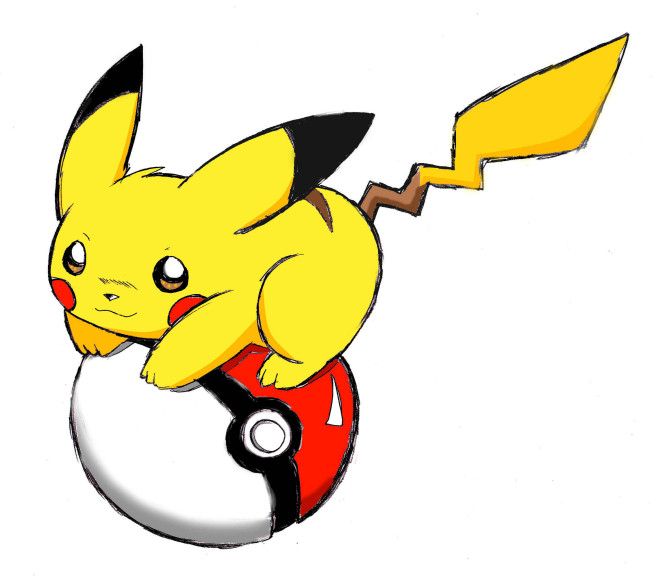Coloriage Pikachu Sur Une Pokeball À Imprimer pour À Dessiner Pikachu,