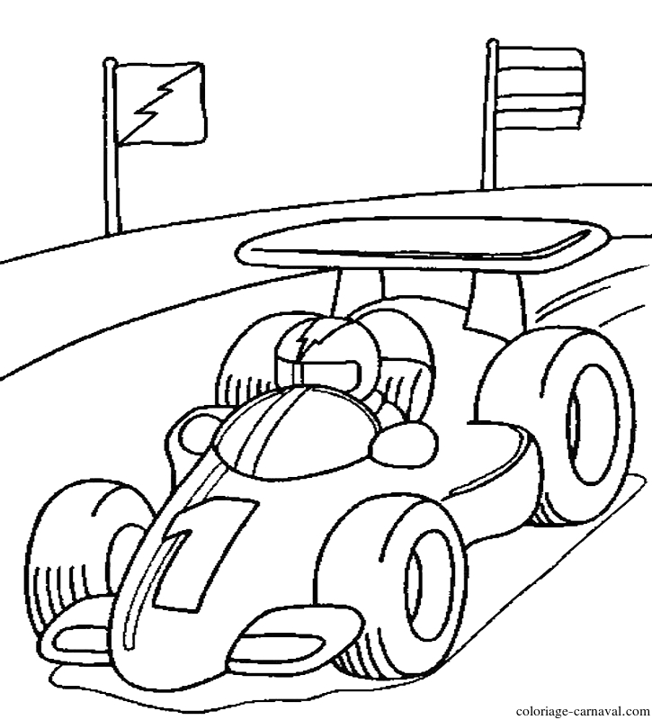 Coloriage Pilote De Voiture Formule 1 Dessin Gratuit serapportantà 1 Dessin