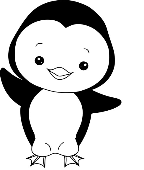 Coloriage Pingouin Facile À Imprimer encequiconcerne E.t Dessin Facile