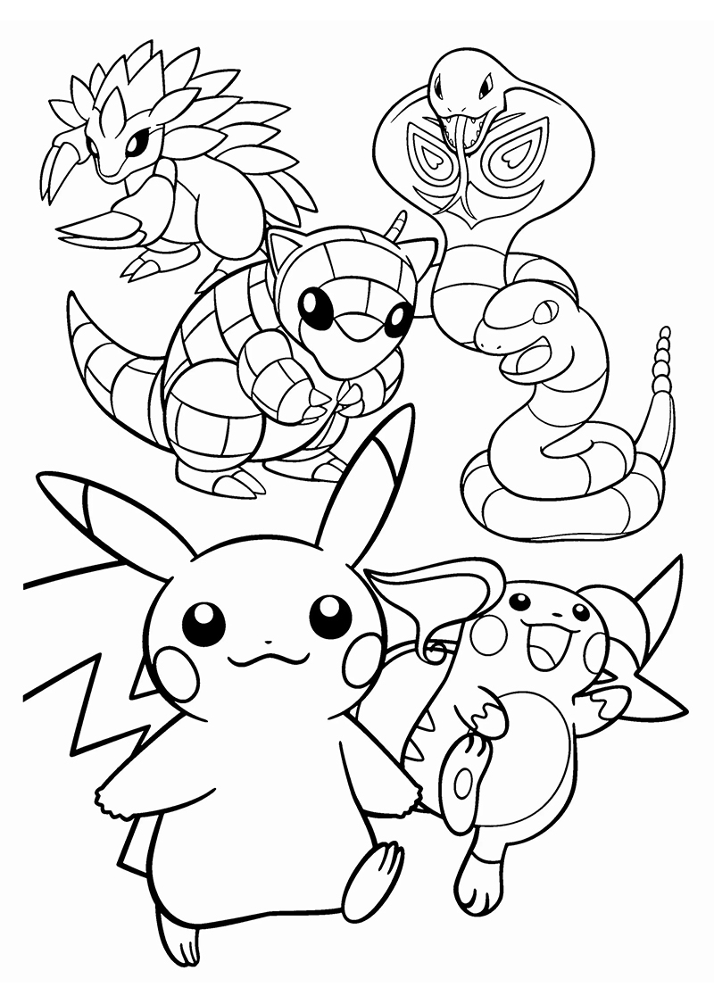 Coloriage Pokemon. 100 Meilleures Images Gratuitement Imprimer destiné Coloriage Dessin Pokemon Zeraora