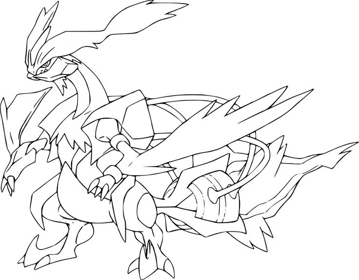 Coloriage Pokemon Legendaire Kyurem | Coloring Pages encequiconcerne Coloriage Pokémon,