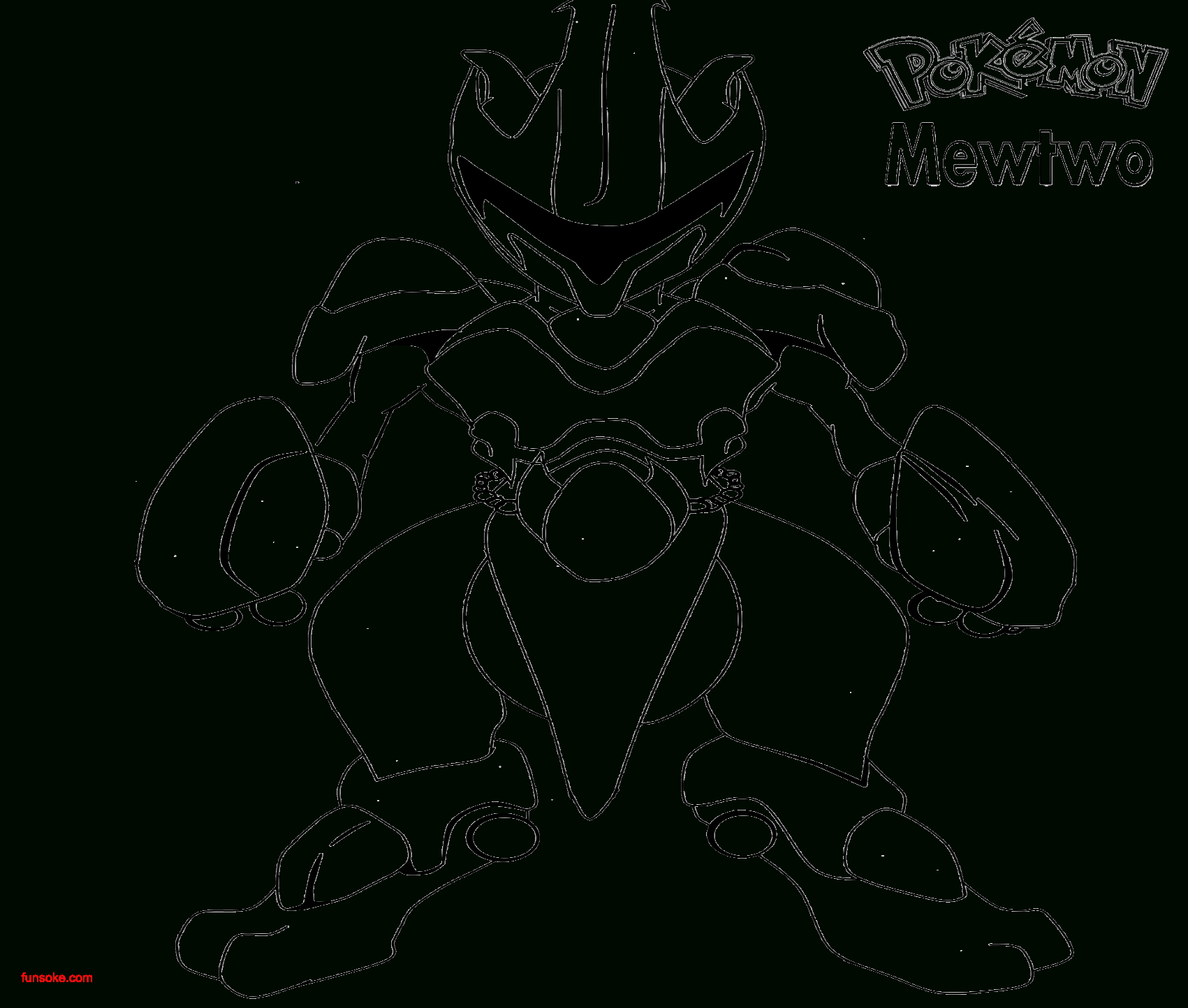 Coloriage Pokemon Mega Mewtwo X / View encequiconcerne Mewtwo Y Coloriage