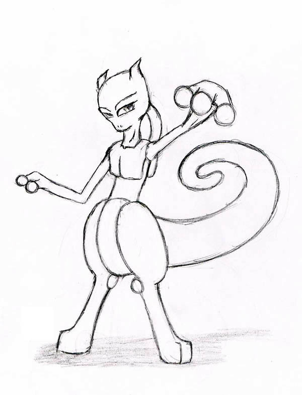 Coloriage Pokemon Mewtwo / Coloriage Mega Mewtwo X Xy Mega tout Mewtwo Y Coloriage