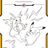 Coloriage Pokémon : Pikachu Et Raichu | Coloring Pages dedans Dessin Pikachu