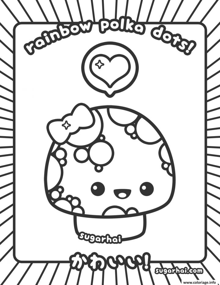 Coloriage Polka Kawaii Dessin Kawaii À Imprimer concernant Coloriage Dessin Kawai